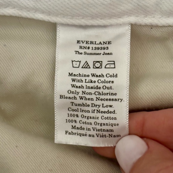 Everlane Summer Jean in White Women’s size 28 - Picture 7 of 8